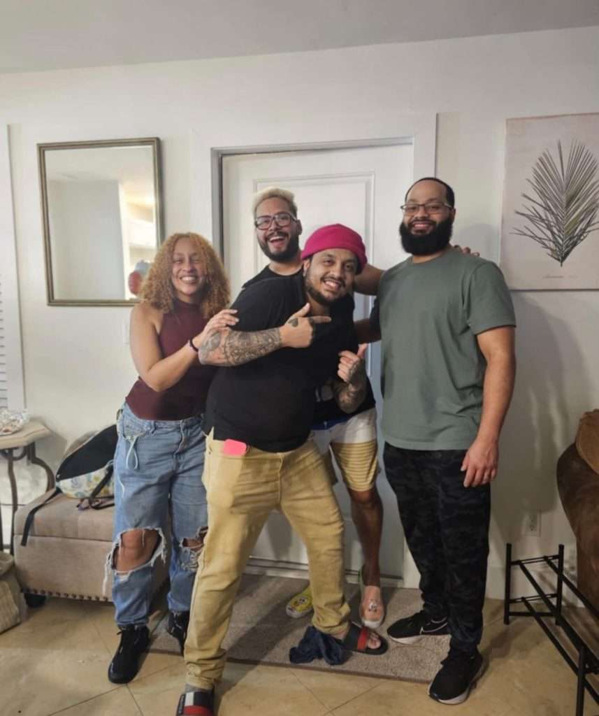 Rosanna Maya with her brothers